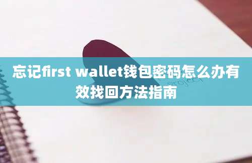 忘记first wallet钱包密码怎么办有效找回方法指南