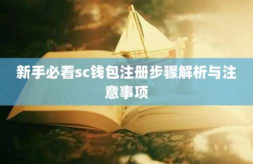 新手必看sc钱包注册步骤解析与注意事项