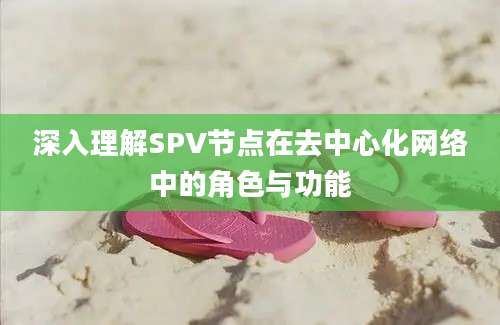 深入理解SPV节点在去中心化网络中的角色与功能