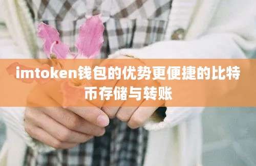 imtoken钱包的优势更便捷的比特币存储与转账