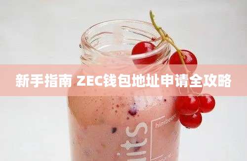 新手指南 ZEC钱包地址申请全攻略