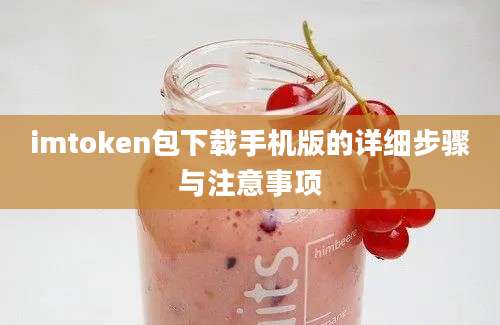 imtoken包下载手机版的详细步骤与注意事项