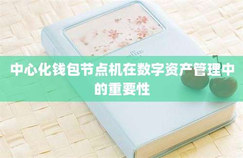 中心化钱包节点机在数字资产管理中的重要性