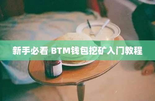 新手必看 BTM钱包挖矿入门教程