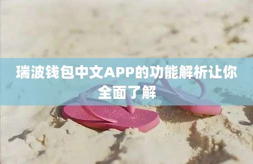 瑞波钱包中文APP的功能解析让你全面了解