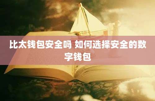 比太钱包安全吗 如何选择安全的数字钱包